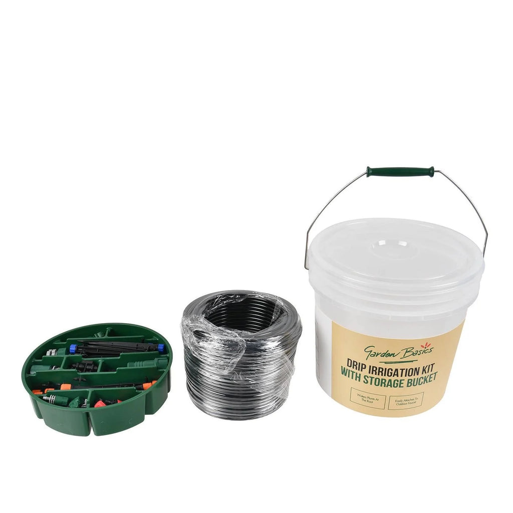 Garden Basics Drip Irrigation Kit With Storage Bucket