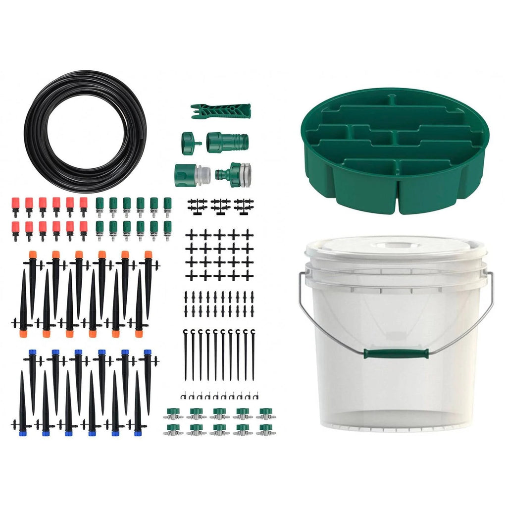 Garden Basics Drip Irrigation Kit With Storage Bucket