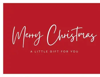 Christmas Gift-Card | Perfect Last-minute Christmas gift!